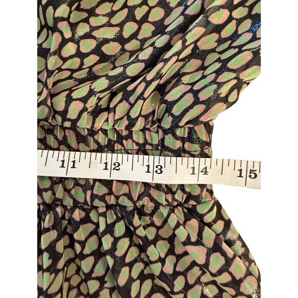 NWT NOCTURNE Dress Mini‎ Wrap Black Print Size XL - Picture 13 of 16